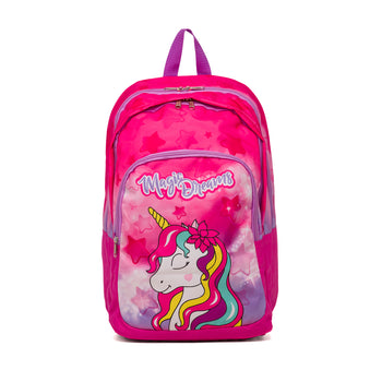 Zaino da scuola fucsia con unicorno Magic Land, Idee Regalo Natale, SKU o942000065, Immagine 0